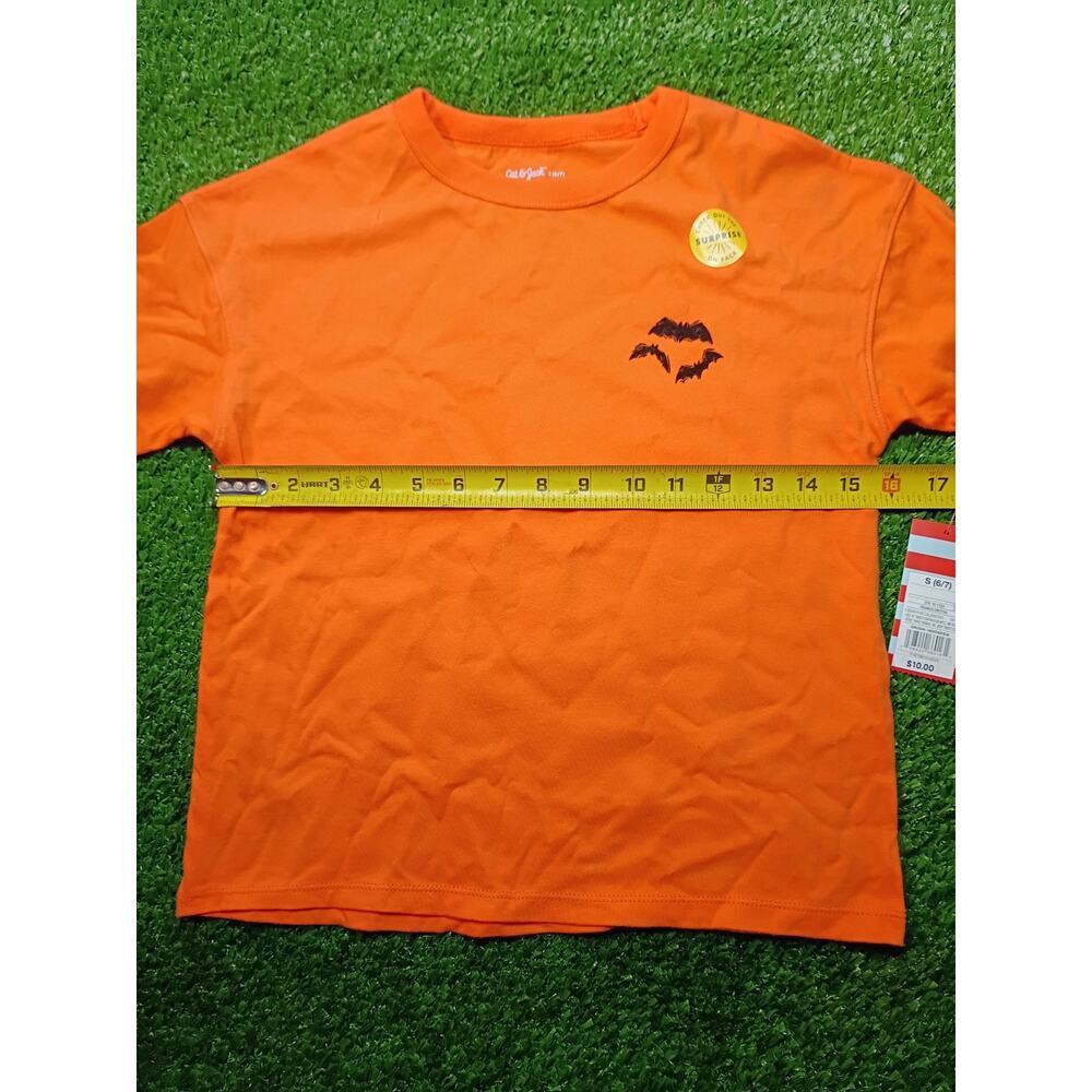 Adorable Cat & Jack Toddler Unisex Orange Halloween T-Shirt 6/7 NWT - Picture 5 of 7